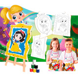 Kit Pintura Infantil Princesas