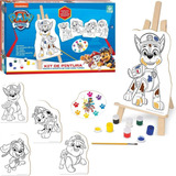 Kit Pintura Madeira Patrulha Canina Nig Brinquedos Cavalete