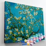 Kit Pintura Numerada Amendoeira Em Flor Van Gogh