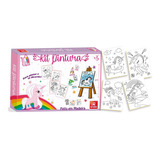 Kit Pintura Para Colorir Mini Cavalete Unicórnio Bc