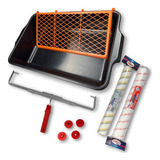 Kit Pintura Respingo Zero Grande 46cm Bandeja 2 Rolos