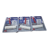Kit Pintura Roma Bandeja Rolo Cabo De Lã Kit C 3 Bandej