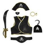 Kit Pirata Infantil Colete