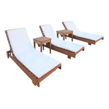 Kit Piscina 3 Espreguicadeiras