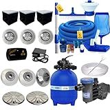 Kit Piscina Bomba 1 2 110v Filtro Syl400 Com Dispositivos