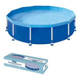 Kit Piscina Estrutural Redonda Mor Premium