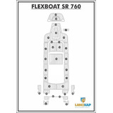 Kit Piso Náutico Em Teka Sintética P  Flexboat Sr 760