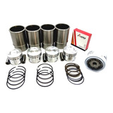 Kit Pistão Aneis Camisa Filtro De Óleo 1 6 8v Cht Gas Corcel