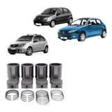 Kit Pistão Com Anéis E Camisas Peugeot Hoggar E 207 1 4 8v