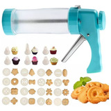 Kit Pistola De Confeitaria Bolos Cookies 16 Discos 6 Bicos