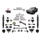 Kit Pivo Terminal Braço Bucha Amortecedor Hilux 4x4 1997 04