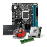 Kit Pl Mãe H61 I3 3220 Mem 8 Gb Ddr3 Cooler Ssd 240
