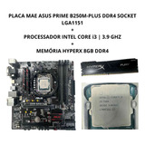 Kit Placa Asus Prime B250m Intel Core I3 3 9ghz Mem 8gb