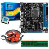 Kit Placa H61 1155 processador Intel I5 8gb Ddr3 Cooler