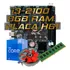 Kit Placa H61 Slot Ssd M2 + Intel I3 2100 + Ram 8gb 1600mhz