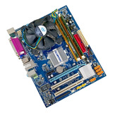 Kit Placa Mae 775 Intel Core 2 Duo Memoria 4gb Ddr2 Cor Verde