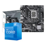 Kit Placa Mãe Asus H610m-e D4 Intel Core I5 12400 Lga 1700