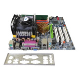 Kit Placa-mãe + Intel P4 + Cooler + Memória + Ide Pc Antigo