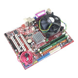 Kit Placa Mãe Intel Pentium Dual core Memória 2gb Cooler