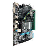 Kit Placa Mãe Lga 775 Processador Cooler 2gb Memória Ddr2