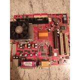 Kit Placa Mãe M810l Processador cooler memória defeito