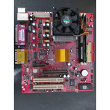 Kit Placa mãe Pcchips M810 Duron 1300 Mhz 256 Mb Mémoria