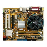 Kit Placa Mãe Processador Intel Com Cooler E Memória 2gb