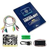 Kit Placa Microbit Com Acessórios Livro Físico Criando Jogos Com Micro Bit Garras Jacaré Aprenda Programação E Eletrônica Para Idade Acima De 10 Anos