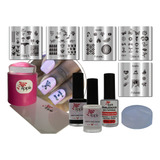 Kit Placa Para Carimbo De Unhas Coleção Fofuras Completo