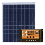 Kit Placa Solar 80w Controlador Carga