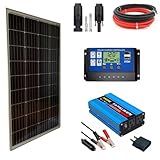 Kit Placa Solar Fotovoltaica 30w - Inversor - Controlador 30a