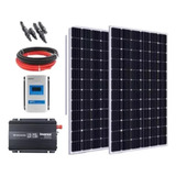 Kit Placa Solar Para Freezer Com 2 Painéis Solares 280w Cor Preto Voltagem De Circuito Aberto 220v Voltagem Máxima Do Sistema 3194v