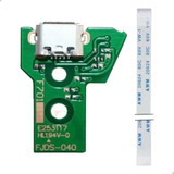 Kit Placa Usb Controle Ps4 Jds 040 Cabo Flat 12 Vias