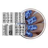 Kit Placas De Carimbos De Unhas Apipila Nail Artis L
