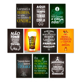 Kit Placas Decorativas Frases