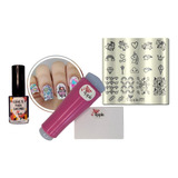 Kit Placas E Carimbo De Unhas