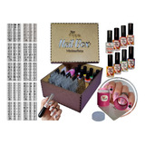 Kit Placas E Carimbos De Unhas Apipila Nail Box Minimalista