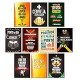 Kit Placas Quadros Decorativo Frases Cerveja