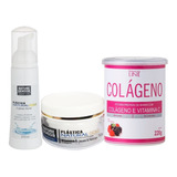 Kit Plastica Natural Colageno Hidrolisado Em Pó