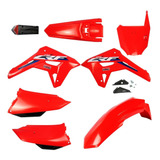 Kit Plástico Amx Roupa Crf 250f Com Led Number F21 E Adesiv