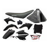Kit Plastico Crf 230 2019 Amx Preto Adaptável Xr 200 Tornado
