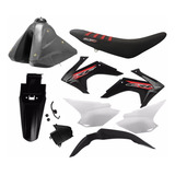 Kit Plastico Crf 230 2019 Protork Preto Adaptável Xr 200