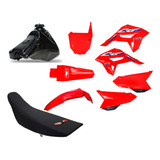 Kit Plástico F21 Crf230f Adaptável Banco Tanque