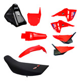 Kit Plástico F25 Ride Roupa Crf230f Adaptação banco tanque