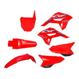 Kit Plástico Ride Roupa Crf 230f Com Number E Adesivo