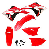 Kit Plástico Roupa Biker Elite Crf 230 2016 2019 Adesivos