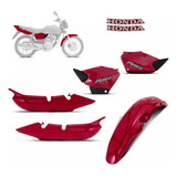 Kit Plásticos Completo Cg Fan 125 2005 A 2008 Adesivado Nfe
