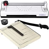Kit Plastificadora Refiladora 3x1 A4 Guilhotina Cortadora Com Trava Kp11 220 Volts