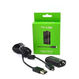 Kit Play And Charge Bateria E Cabo Para Controle Xbox One