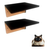 Kit Play De Parede Para Gato Com 2 Prateleiras De 20cm